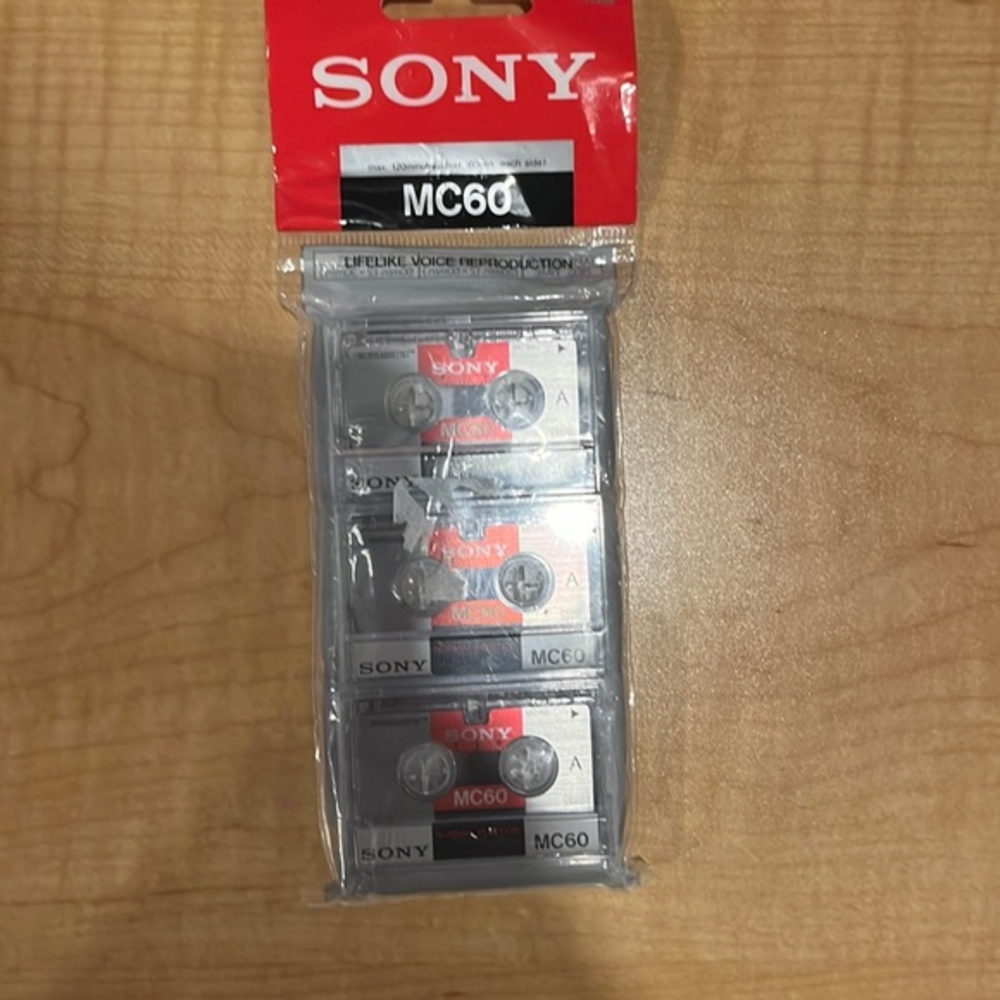 Sony MC‎ 60 microcassette three in package brand new